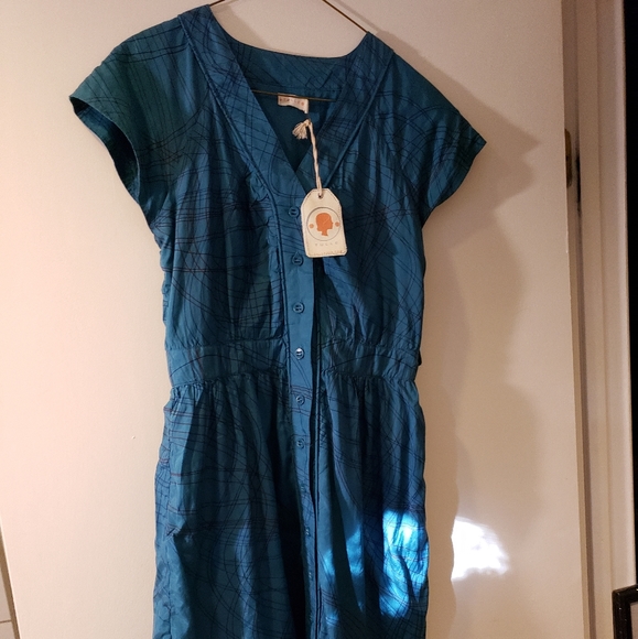 Tulle (Anthropologie) Teal Dress - Picture 2 of 7